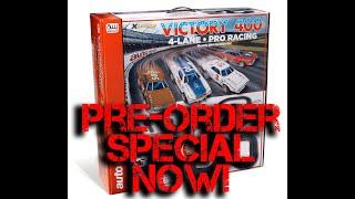 SRS345 Victory 400 4-Lane Pro Racing Electric slot car set Xtraction  ultra G.