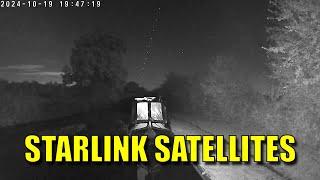 Starlink Satellite Train crossing the sky. 19th October 2024, UK. (watch to the end!)