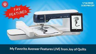 The AllBrands Show | My Favorite Aveneer Features LIVE from Joy of Quilts