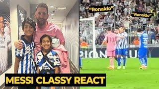 MESSI still show his respects even Monterrey fans chanting Ronaldo's name | Football News Today