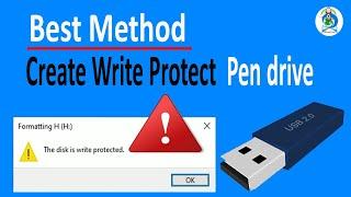 Create Write Protect on USB Pen drive, Make Pen Drive Read Only, Block Formatting USB Pen drive