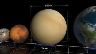 Universe size comparison 3d | planets vs black hole | Solar system