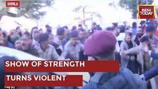 Congress' Himachal CM: Show Of Strength By Pratibha Singh Supporters At Hotel Cecil Turn Violent