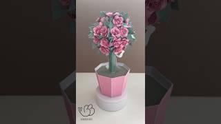 3D Rose Tree SVG