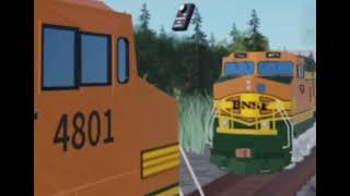 Terrible Short Kismet Train Collision recreated roblox