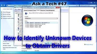How to Identify Unknown Devices to Obtain Drivers - Ask a Tech #47