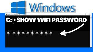 Revealing Your Forgotten WiFi Password on Windows PC