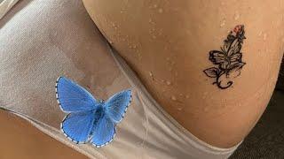 Magic Tattoo Beautiful Butterfly try on haul dry vs wet- Try on Haul Today