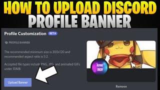How to upload Profile Banner on Discord | Discord Profile customisation | Discord Beta Feature