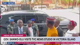 Governor Sanwo-Olu Visits TVC News Studio In Victoria Island