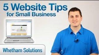 5 Website Tips for Small Businesses