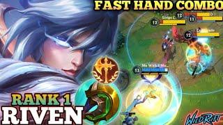 RIVEN SMOOTH FAST COMBO! HARD CARRY (1 VS 5) - TOP 1 GLOBAL RIVEN BY Me With 4 Monkey - WILD RIFT