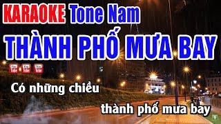 Thành Phố Mưa Bay Karaoke Tone Nam - Nhạc Sống Thanh Ngân