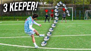 BROTATOS vs 3 KEEPER FUßBALL CHALLENGE!