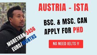 Bachelor to PhD Scholarship at ISTA, Austria, step by step