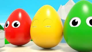 Humpty Dumpty Song - Big balls and a school bus, a fire truck - Baby Nursery Rhymes & Kids Songs