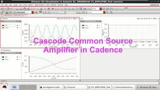 Cascode Common Source Amplifier Analysis in Cadence.