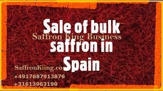 Sale of bulk saffron in Spain