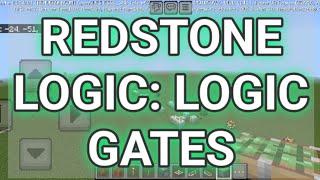 REDSTONE LOGIC: LOGIC GATES #1