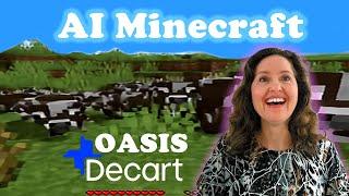 Mum Tries Out Oasis (2024) - AI Minecraft