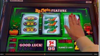 High Limit Double Chili Mania Respin Slot Machine Live Play! Jackpots & Progressive Hits!