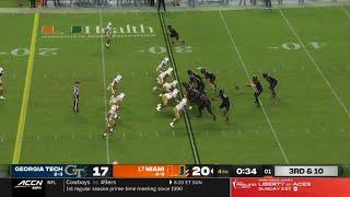 Georgia Tech vs Miami CRAZY Ending | 2023 College Football