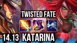 TWISTED FATE vs KATARINA (MID) | 10/1/12, 1600+ games, Legendary | EUNE Master | 14.13