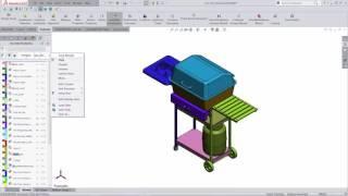 Tech Tips: Assign colors to the top level components of an assembly - SOLIDWORKS