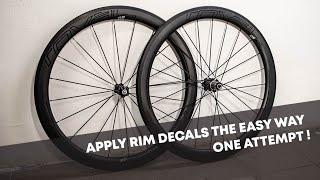 Apply Sticker Decals to Bike Rim / Wheelset EASY and FAST. No misalignment or any adjustment needed.