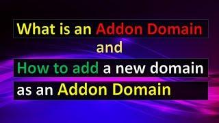 What is an Addon Domain and how to add a new domain as an addon domain on Namecheap - JG 13