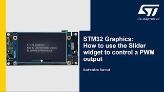 STM32 Graphics: How to use the slider widget to control a PWM output