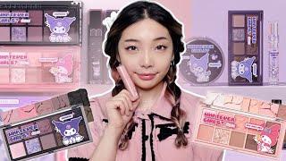 Romand x Sanrio Collaboration Review, My Melody + Kuromi Palettes & Dewy Tints 