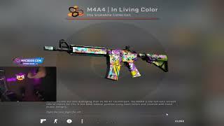 DES0UT ПЕРВЫЙ В МИРЕ ВЫБИЛ M4A4 in Living Color