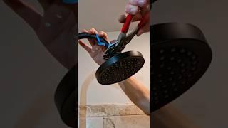 Installing a new shower arm and rain showerhead  #plumbing #plumber #asmr #diy