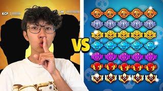 KEVU + 2 PRO Players VS 5 of EVERY RANK in Brawl Stars!