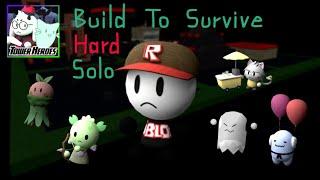 [Roblox Tower Heroes] Build To Survive hard solo