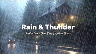 Rain Sounds for Sleeping - 99% Instantly Fall Asleep Fast with Relaxing Rain and Thunder at Night