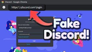 The Scariest Fake Discord Login Phishing Scam!