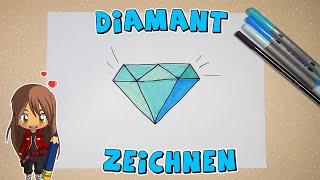 Diamond simply drawing for kids | from 5 years | Drawing with Evi | German