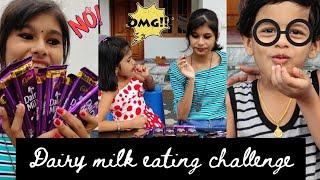 DAIRYMILK EATING CHALLENGE  aar jaikkum? 