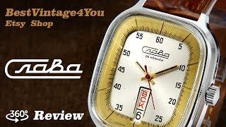 Hands-on video Review of Slava Soviet Watch From 80s