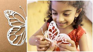 How To Make Someone Smile With Butterfly Craft #papercraft #papercutting #papercrafts #butterfly