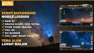 Background ML Tema Alam Pemandangan Langit Malam New UI