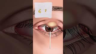 #asmr Eye Infection Removal Treatment #animation #beauty