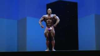 Shawn Rhoden Posing at Arnold Classic Europe Pro 2013
