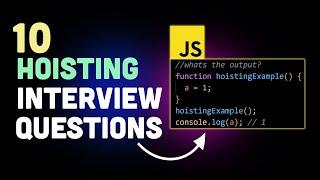 Hard level JavaScript questions on Hoisting | Scoping, Shadowing, ( Var, Let, Const ) & more