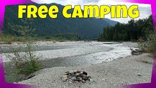 Free Dispersed Camping along Baker River with Interagency or Northwest Forest Pass