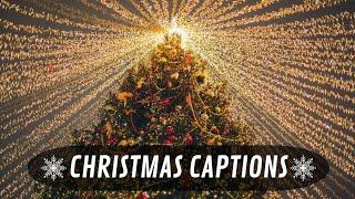 Christmas captions  | Christmas captions for instagram