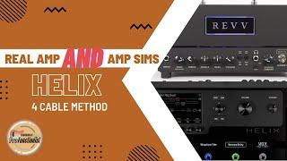 Elegant Or Overly Complicated? (Helix + Amp + 2 Amp Sims + 4 Cable Method)