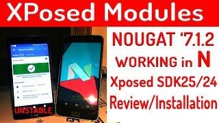 XPOSED  NOUGAT Xposed SDK25/24  working in ANDROID 7.12